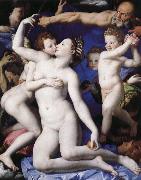 unknow artist Venus, Cupid, stupid and time USA oil painting artist